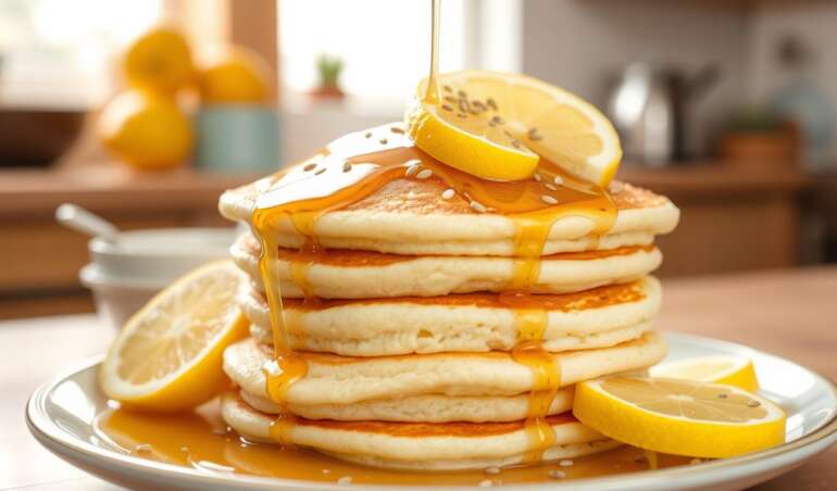 Lemon Poppy Seed Pancakes
